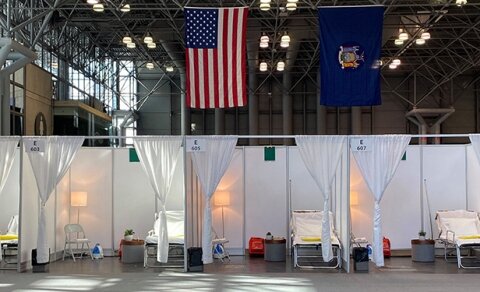 The Jacob K. Javits Center in New York City is one of the first U.S. convention facilities to be converted into a temporary medical station. This effort is being led by the U.S. Army Corps of Engineers, National Guard, FEMA, New York State Departmen…