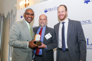 Congressman Gregory Meeks, Commissioner Steven Banks, David Greenfield, CEO, Met Council