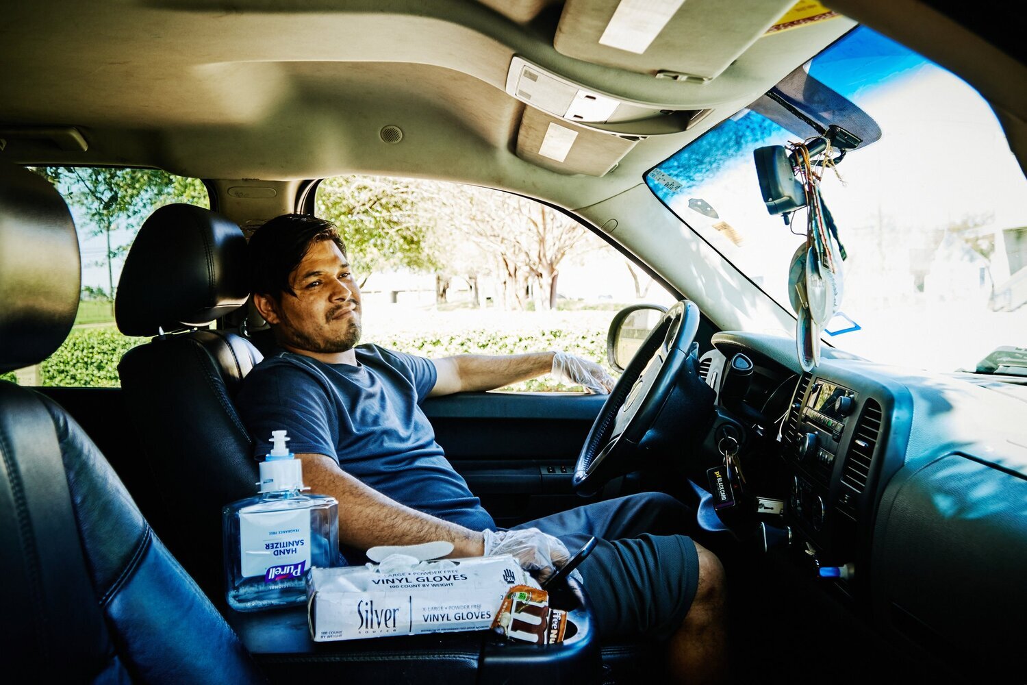 “I don’t feel comfortable asking for help,” said Jose Torres. But he went to the Dallas food bank after losing two jobs to the pandemic.Credit...Jonathan Zizzo for The New York Times