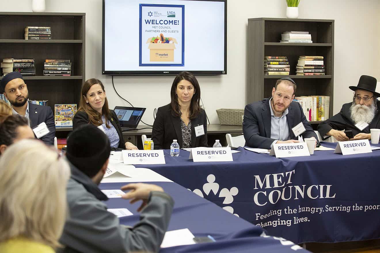 A roundtable session organized by Met Council focused on the need for more kosher and halal products. Credit: Courtesy of Met Council.