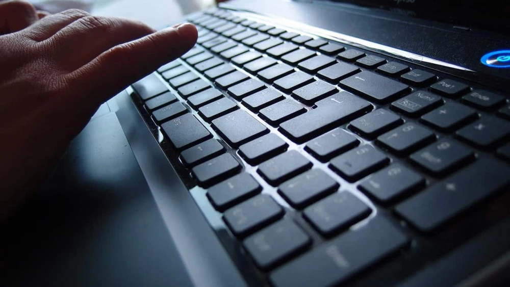 Typing on computer keyboard
